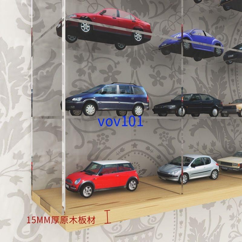 拍#精選直銷#亞克力風火輪多美卡合金玩具車收納盒柜1:64玩具小汽車車模展示盒