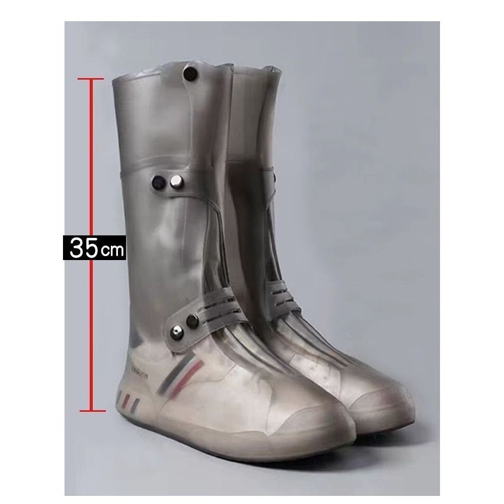 雨鞋套防雨防滑加厚耐磨登山硅膠鞋套騎手外賣時尚高筒鞋套