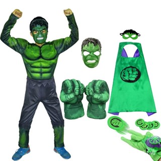 綠巨人衣服 兒童萬聖節 cosplay服裝 男童套裝 美國隊長 鋼鐵俠 蜘蛛俠衣服 童裝男 男童套裝 兒童cos服 童裝
