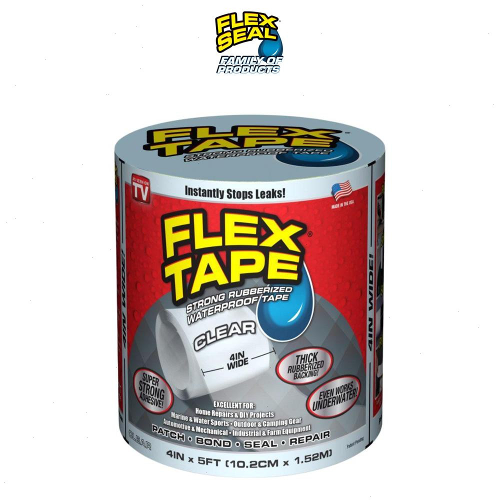 美國FLEX TAPE 強固型修補膠帶 4吋寬版 (透明色 美國製)