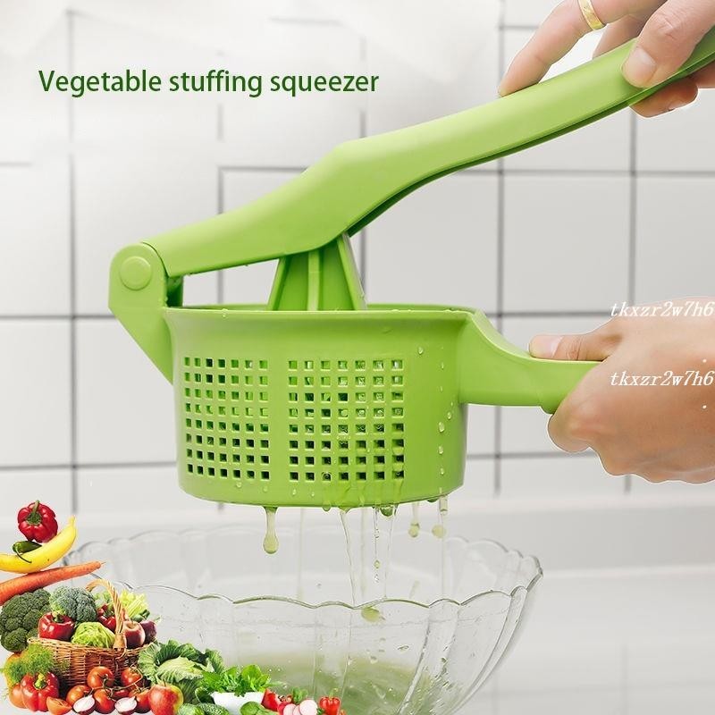 熱銷中🎉2024手壓蔬菜擠壓器餃子餡脫水機廚房配件