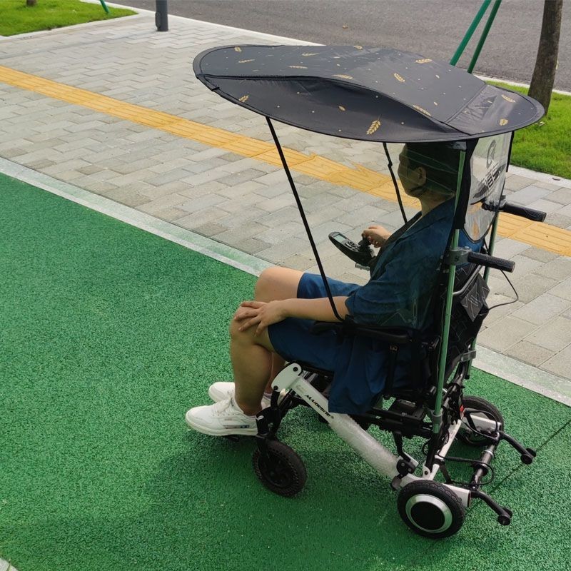 特惠/輪適幫電動輪椅遮陽棚遮陽傘雨棚防雨罩衣傘架防塵罩改裝配件大全