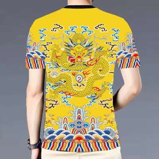復古短袖上衣男|大尺碼45-105公斤男裝上衣|正品3D印花t恤|休閒圓領上衣|簡約韓版T恤|夏季冰絲T恤|寬鬆圓領T恤