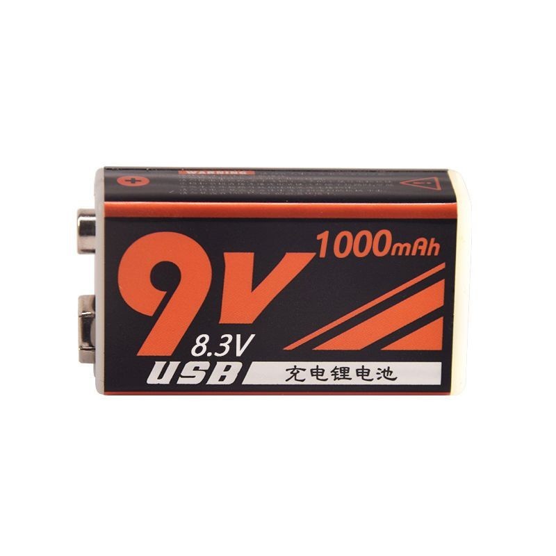 【現貨】9v充電 鋰電池 usb 可充電 萬用表 吉他 話筒 安檢儀 方塊 九伏 電池 大容量 萬用表電池 充電器