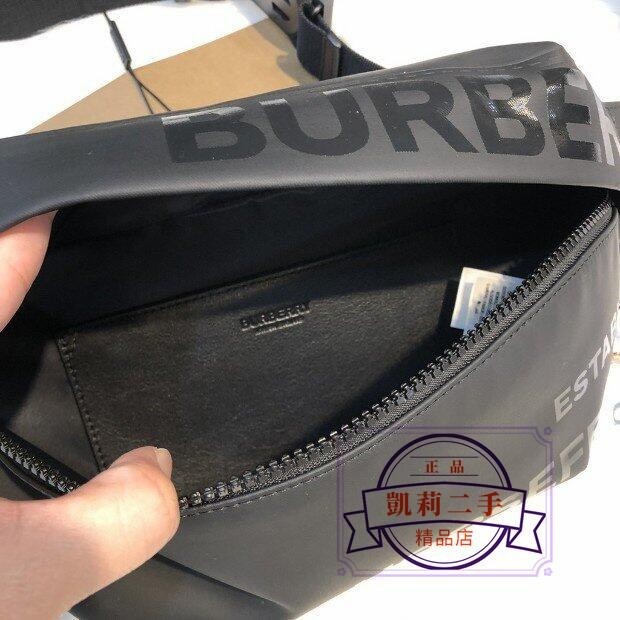 苑苑二手/BURBERRY 博柏利 Sonny – Horseferry 印花塗層帆布蘇尼腰包 8036555