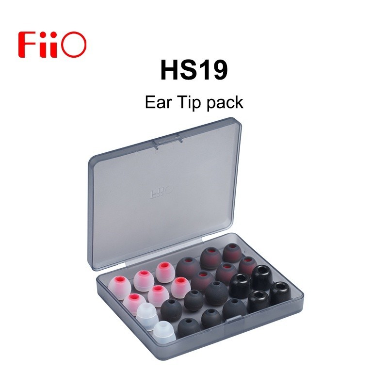 ♨Fiio HS19 矽膠替換耳塞包耳塞 12 對適用於 Fiio FD11 FH1s