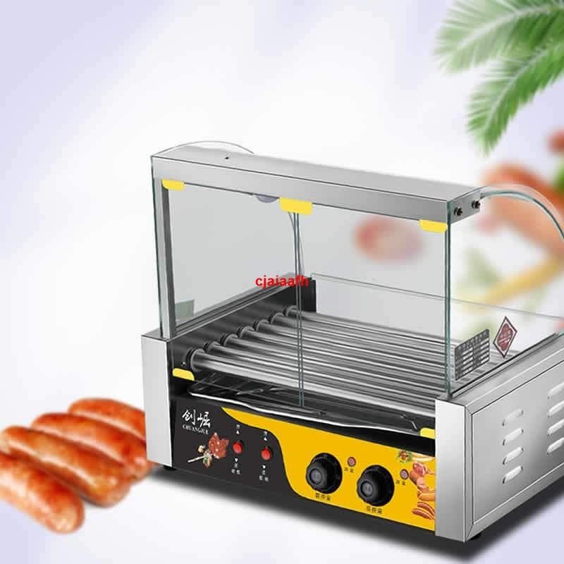 烤腸機商用小型熱狗機擺攤烤香腸機家用全自動烤腸迷你火腿腸機器熱銷中!
