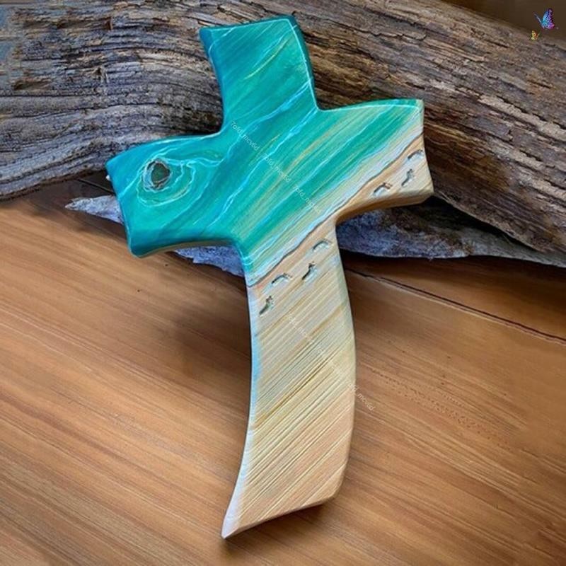 蝦皮優選神聖靈感手工木製十字架掛飾傢居裝飾輕巧