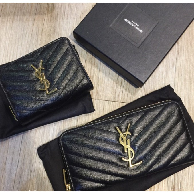 二手 YSL 皮夾 SAINT LAURENT 358094 聖羅蘭 經典款長夾 短夾現貨