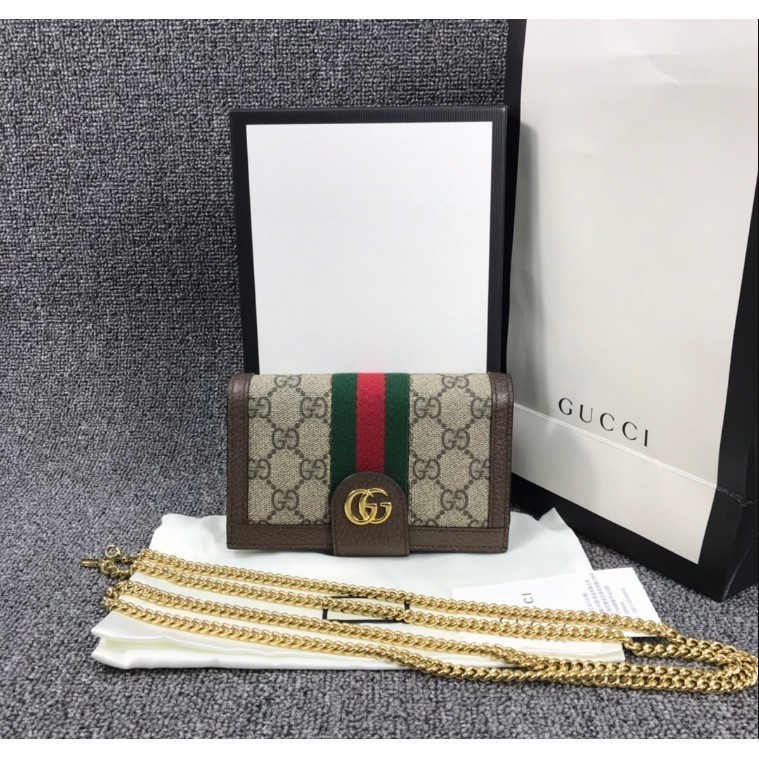 二手 GUCCI Ophidia GG 523163 鏈條包 手機包 預購+