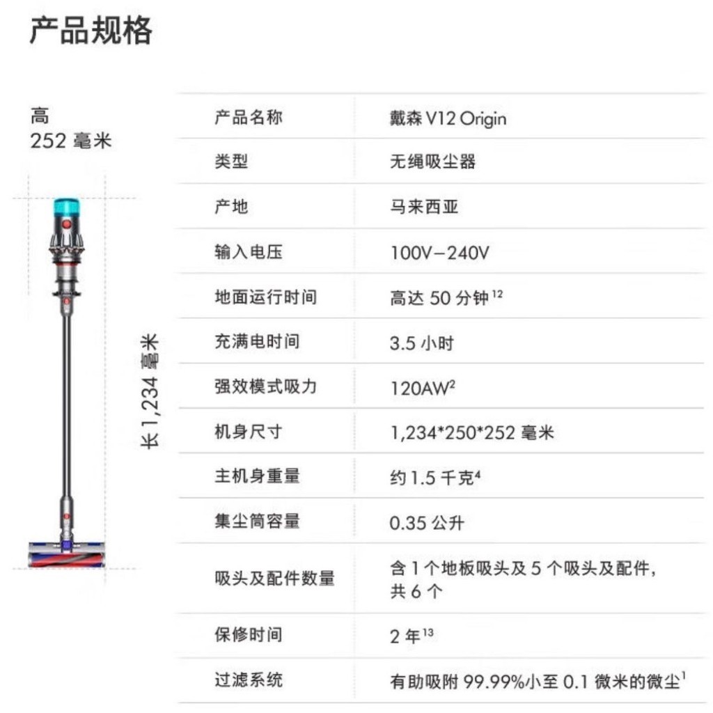 【臺灣專供】Dyson戴森V12 Origin大吸力吸塵器手持輕量無線除蟎寵物 家庭