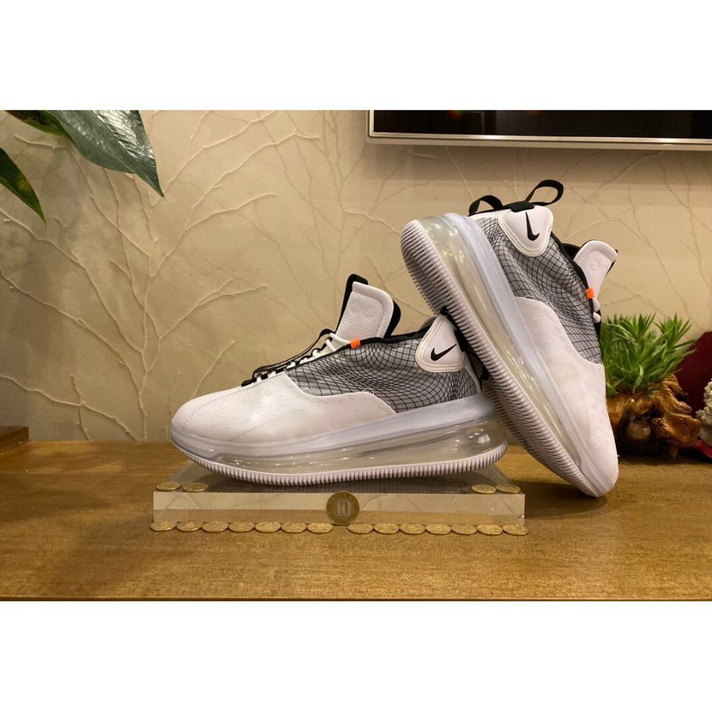 限時特惠 NIKE AIR MAX 720 WAVES 男女鞋 白灰 男款 運動休閒鞋 BQ4430-100