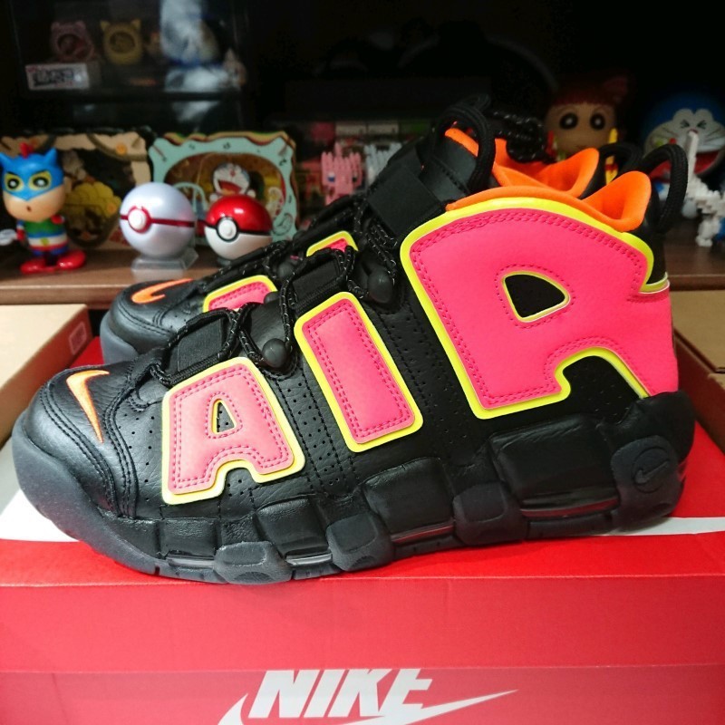 Nike Air More Uptempo W Hot Punch 黑粉 917593-002 現貨