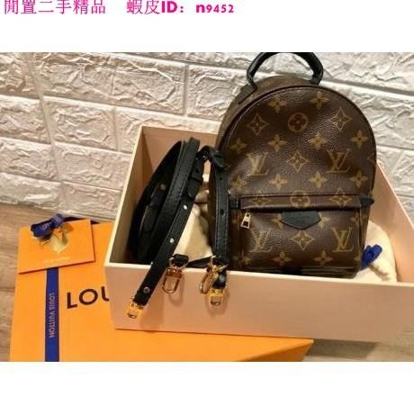 閒置二手 LV 原花 老花 迷你後背包 Louis Vuitton Mini M41562 斜跨/單肩 現貨