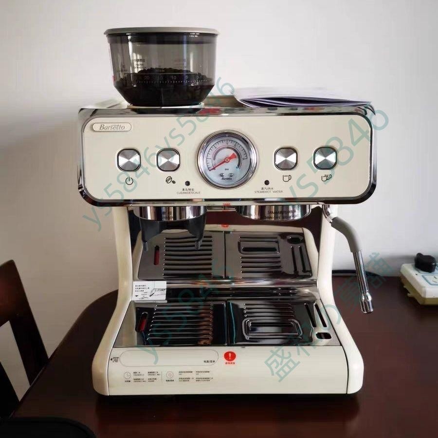 Barsetto百勝圖二代雙鍋爐咖啡機商家用半自動意式研磨一體機一代