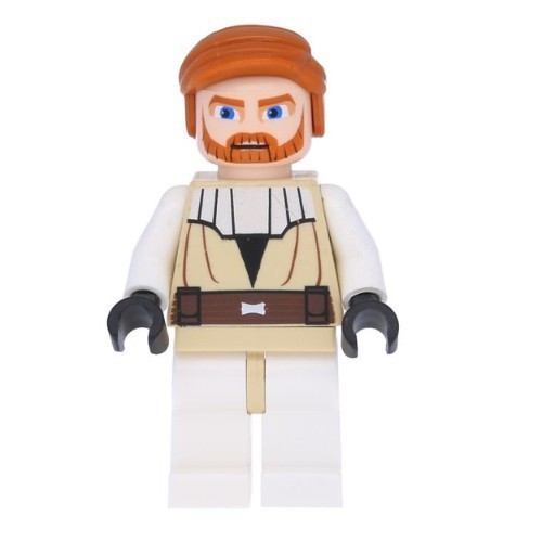LEGO人偶 SW197 星際大戰系列 Obi-Wan Kenobi (Clone Wars)【必買站】樂高人偶