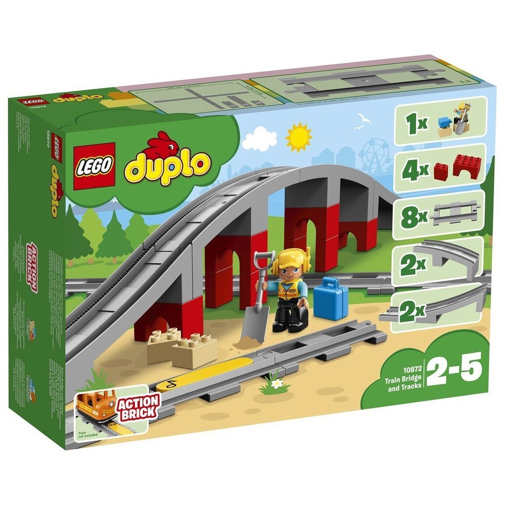 LEGO 10872 鐵路橋與鐵軌 得寶系列【必買站】樂高盒組