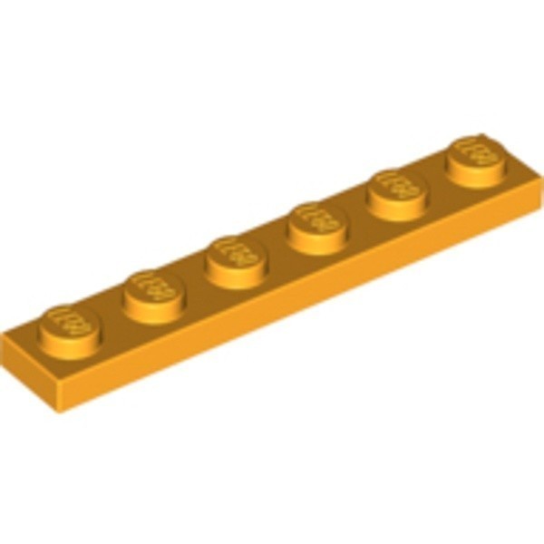 LEGO零件 薄板磚 1x6 亮橘色 3666 6020074【必買站】樂高零件