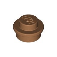 LEGO零件 圓形平板 1x1 4073 牛奶糖色【必買站】樂高零件