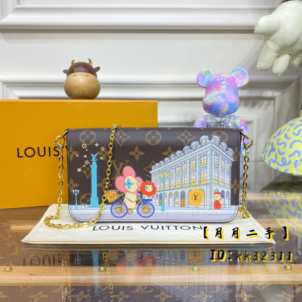 【二手】LV 路易威登 Félicie Pochette 聖誕系列 三合一 信封包 單肩包 斜挎包 M81545