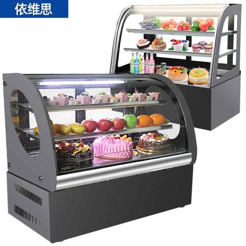 [定金]爆款💥[台灣熱賣]依維思商用蛋糕櫃冷藏展示櫃檯式直角冰櫃前開門水果熟食保鮮櫃