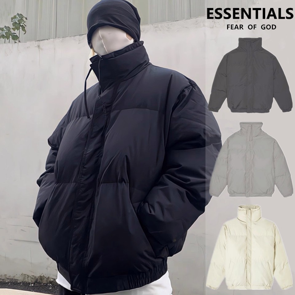 免運🚀韓國直郵 免運⚡FOG ESSENTIALS 復線羽絨棉服 fog外套 立領夾克棉服Q