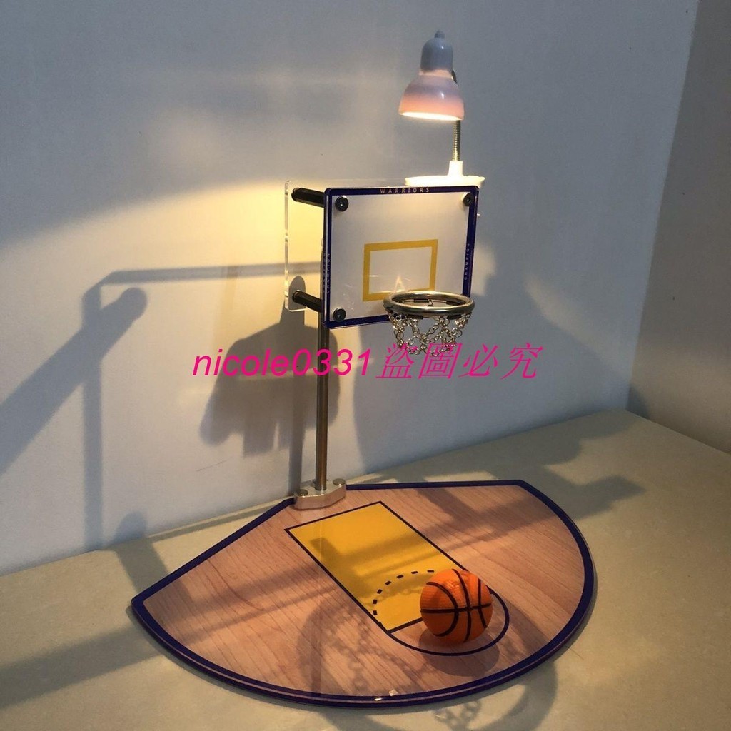 籃球框迷你房間桌面迷你籃球架擺件手工原創美式籃球迷你籃球框