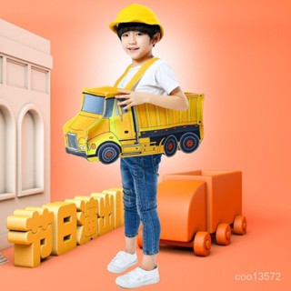 ✨熱銷推薦✨萬聖節 兒童 服裝 消防汽車卡丁車衣服cos創意表演 服裝 幼稚園 演出服 JRPY