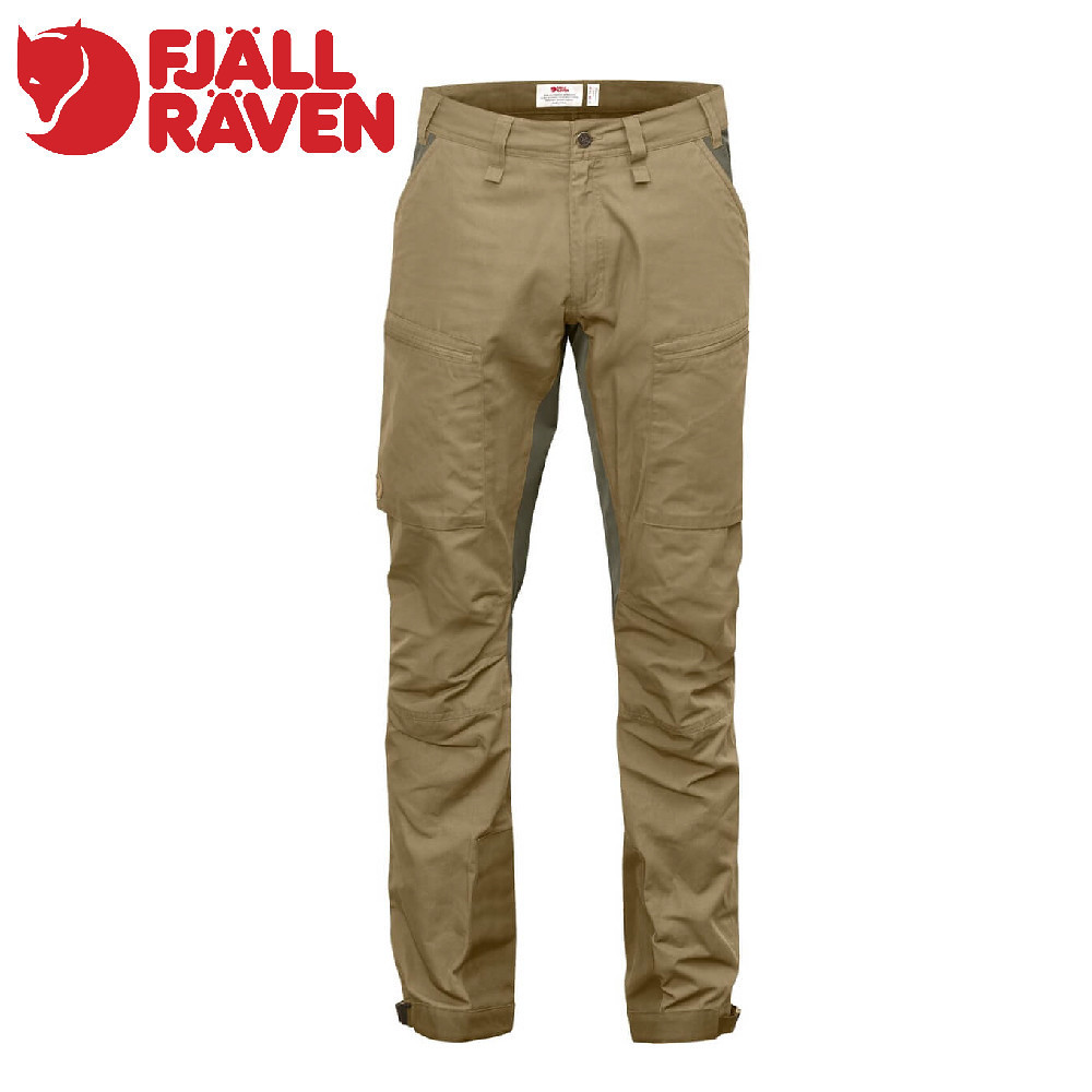 【Fjallraven 小狐狸 男 Abisko Lite Trekking 長褲《沙棕》】F82890/登山褲/健行褲