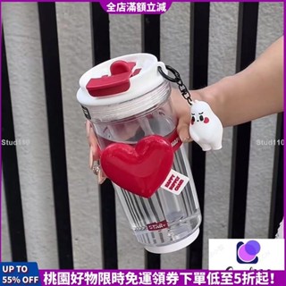 現貨24H出貨世大家 咖啡杯 大容量水杯 500ML 耐高溫 塑膠 tritan吸管 杯子 隨手杯
