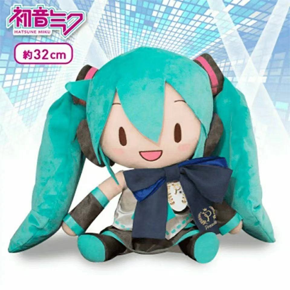 正版衕款蝴蝶結初音fufu未來Preciality毛絨玩偶公仔娃娃抱枕週邊 LMDQ