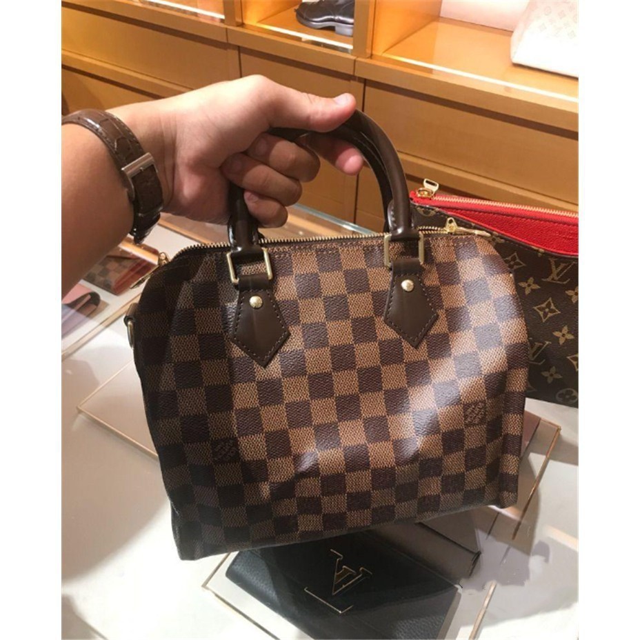 小餅二手 LV Speedy 25 附背帶 手提包 M41113 原花 N41368 棋盤格 N41374