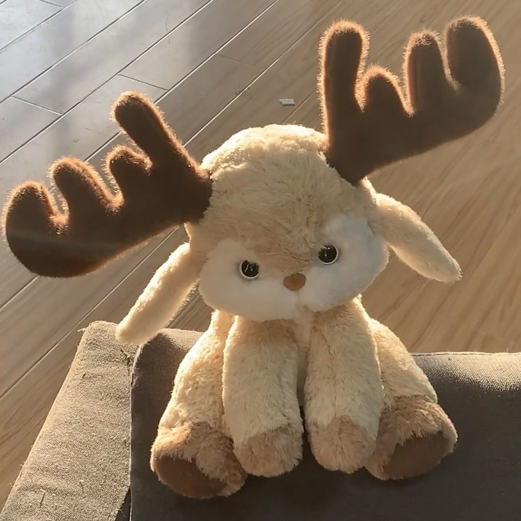 「MOLYGUGU」🏆叁物集小鹿毛絨玩偶公仔睡安撫系列麋鹿玩偶抱枕情人節生日禮物女
