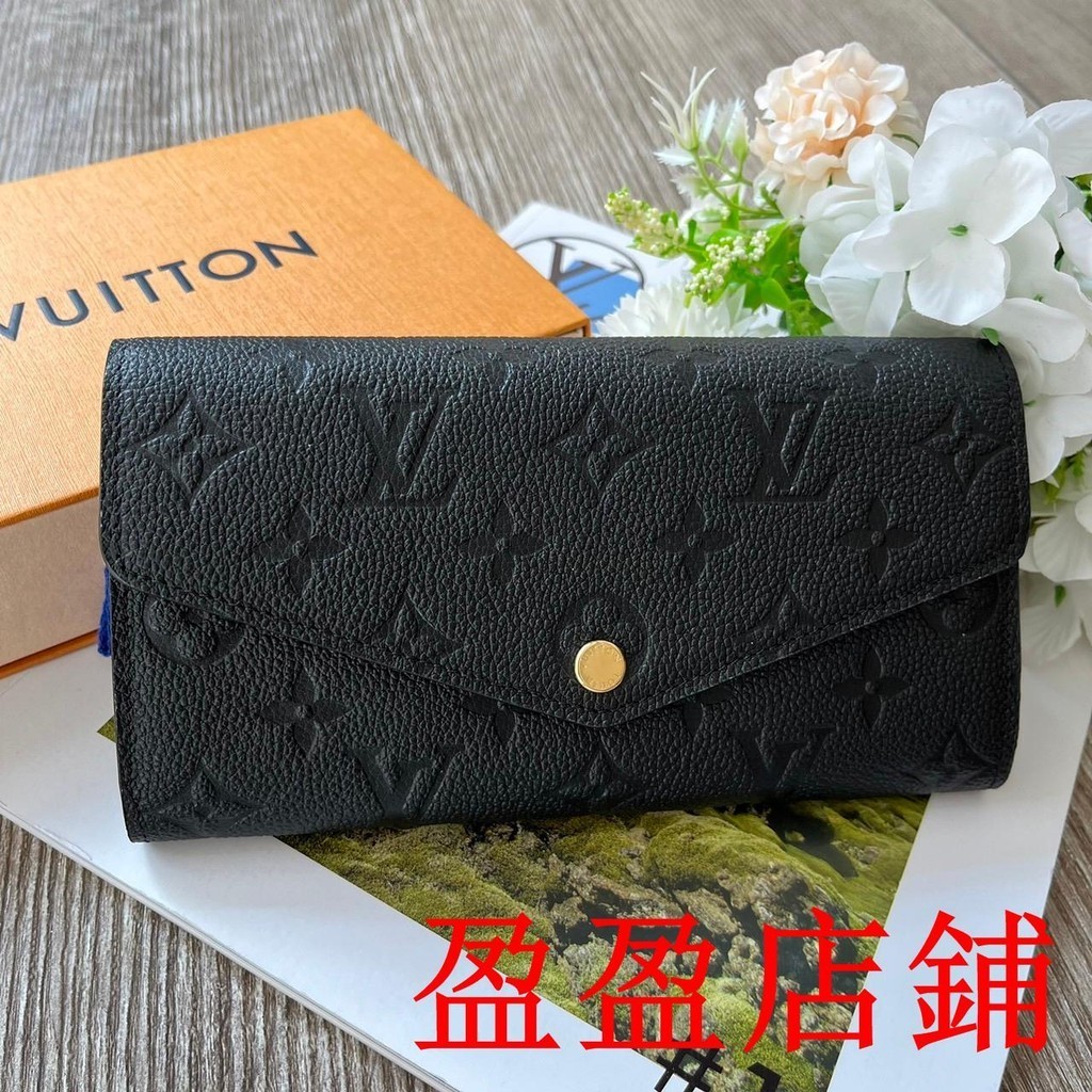 盈盈二手/LOUIS VUITTON LV Sarah 錢包 M82257 長夾皮夾