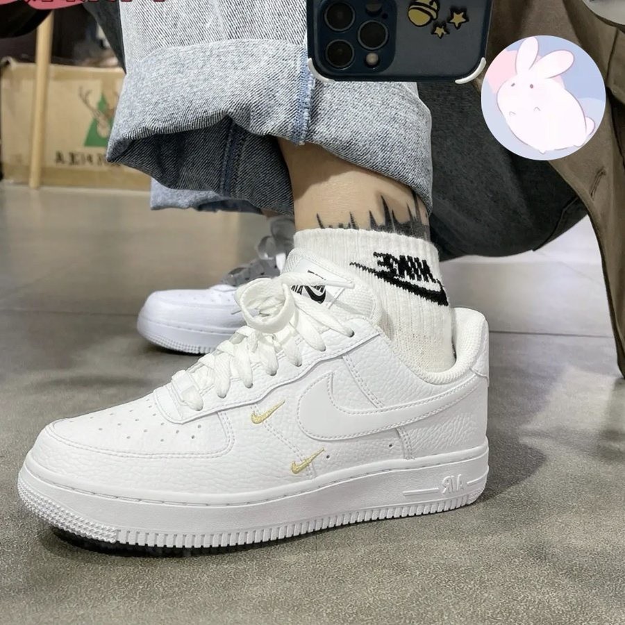 免運 NIKE Air Force 1 '07 Essential 白色 雙勾 CT1989-100