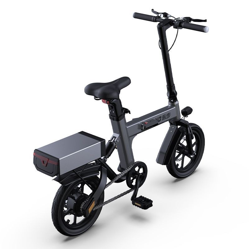 【臺灣專供】可折迭電動腳踏車代駕代步車超輕小型迷你便攜式腳踏鋰電池電單車