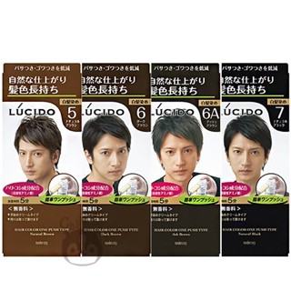 日本 LUCIDO 按壓式染髮霜 自然黑/深棕/自然棕/灰褐 四款供選【奇寶貝】超取 面交 自取