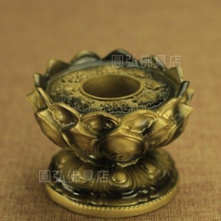 🔥臺灣熱賣🔥手搖轉經輪蓮花底座手搖轉經筒蓮臺蓮花座八吉祥蓮花底座青銅色[圓弘佛具店]