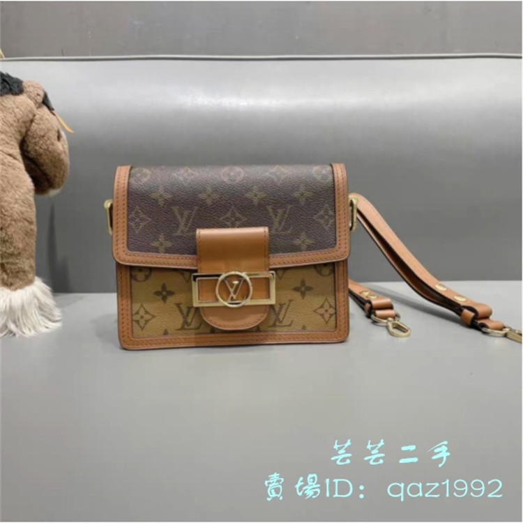 LV 路易威登 DAUPHINE 達芙妮 小號 經典老花 斜背包 肩背包 郵差包 M44580