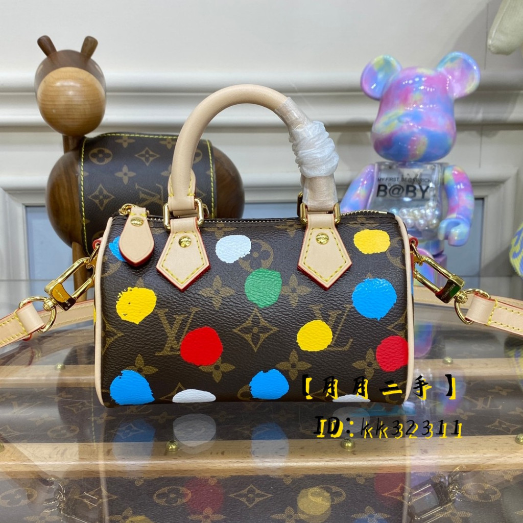 LV 路易威登 LV x YK Nano Speedy 23新款 枕頭包 波士頓包 單肩包 M81979