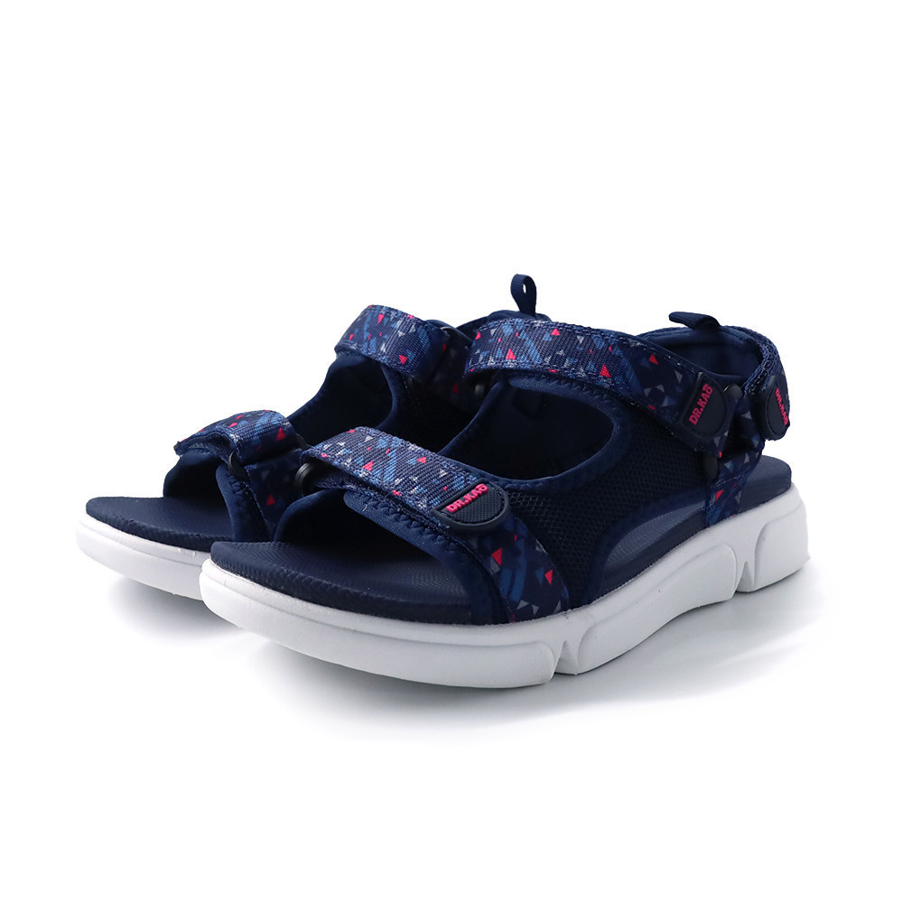 【DK 氣墊鞋】幾何輕休閒涼鞋 75-3320-70 藍色
