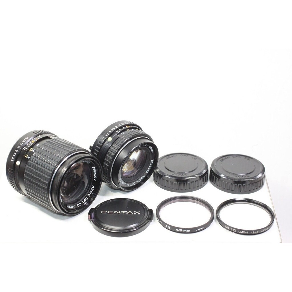 Lot of 2 PENTAX-M 135mm F/3.5 &amp; 50mm F/1.7 MF Lens