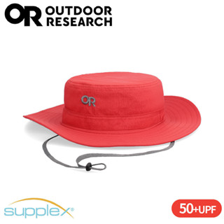 【Outdoor Research 美國 Helios Sun 抗UV透氣中盤帽《月眸紅》】243458/抗紫外線防曬帽