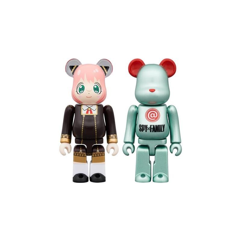 24年8月 BE@RBRICK 庫柏力克熊 x 間諜家家酒 安妮亞 100% 一套 0512 日版 預約