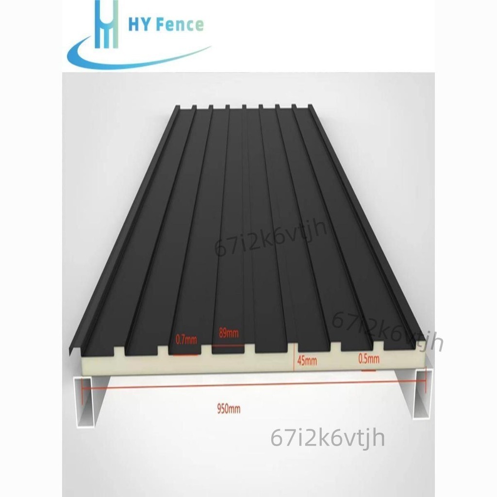 鋁合金聚氨酯隔熱板保溫長城板鋁型材工業用防火陽光房涼亭屋頂板0908105171