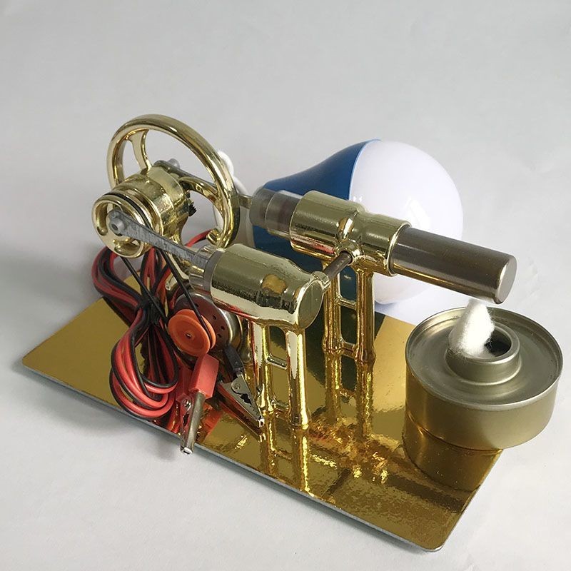 💕💕斯特林發動機發電機蒸汽機物理實驗科普科學小制作小發明玩具模型