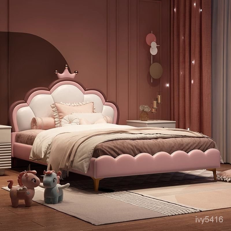 床架✨ 大床 公主床 臥室床架 現代床架 皇冠公主床 軟包床 法式床 實木床架 高床 北歐床 歐式床架 法式床架