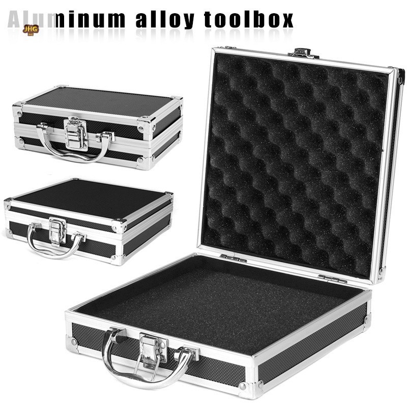 丸子精選Portable Aluminium Carry Case Tool Box Storage Organizer