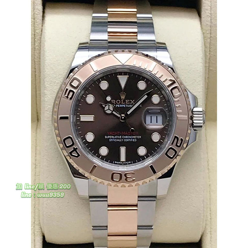 Rolex 勞力士 Yacht-master 116621 遊艇名仕 巧克力色面盤 玫瑰金半金款 自動