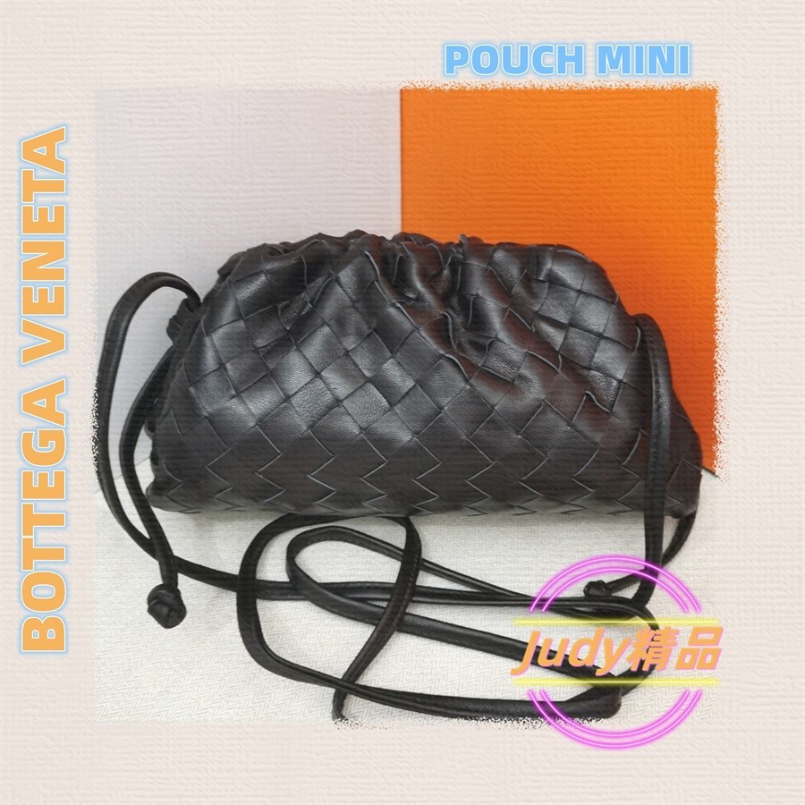 二手精品 Bottega Veneta/寶緹嘉 BV POUCH MINI 迷你編織雲朵包/斜背包/手拿包 585852